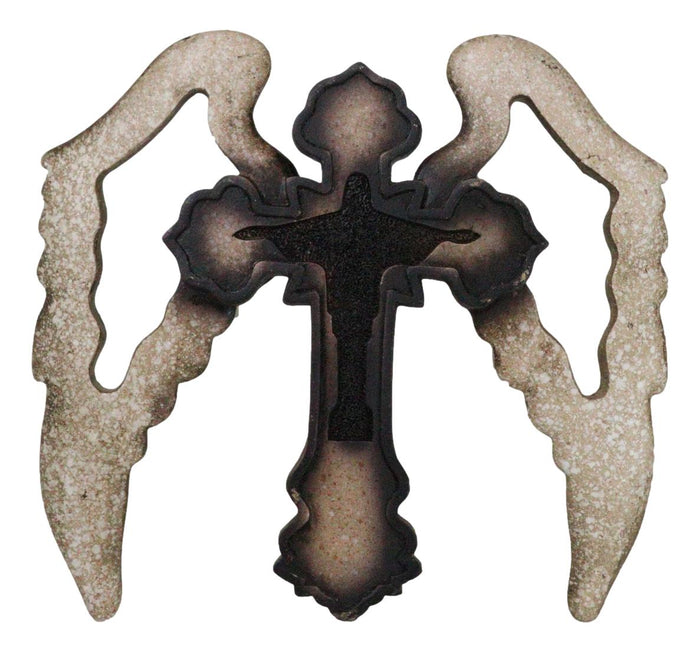 Ebros Gift Inspirational Divine Jesus Christ The Redeemer With Angelic Wings Wall Cross 2026 Hot Sale